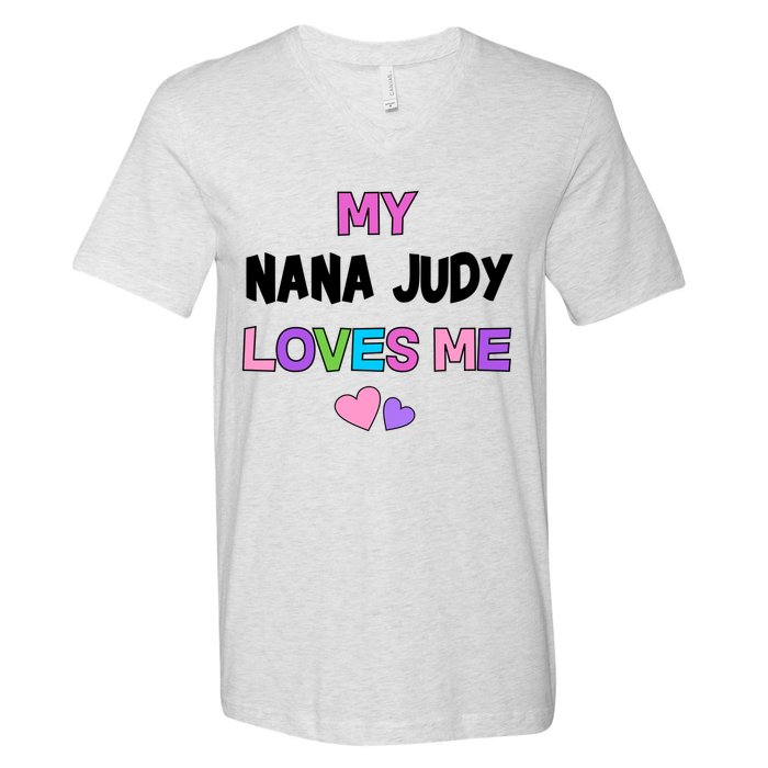 Custom Text You Are Loved Personalized Girly Design V-Neck T-Shirt