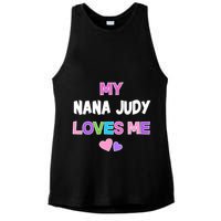 Custom Text You Are Loved Personalized Girly Design Ladies PosiCharge Tri-Blend Wicking Tank
