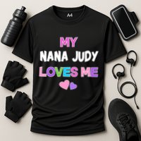 Custom Text You Are Loved Personalized Girly Design Performance Shirt
