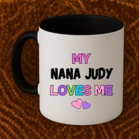 Custom Text You Are Loved Personalized Girly Design Mug