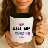Custom Text You Are Loved Personalized Girly Design Mug