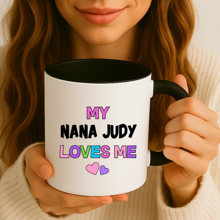 Custom Text You Are Loved Personalized Girly Design Mug