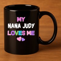 Custom Text You Are Loved Personalized Girly Design 11oz C Handle Ceramic Mug