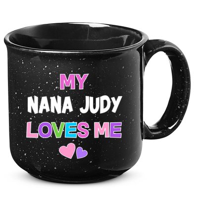 Custom Text You Are Loved Personalized Girly Design 15oz Campfire Ceramic Mug