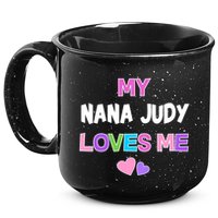 Custom Text You Are Loved Personalized Girly Design 15oz Campfire Ceramic Mug