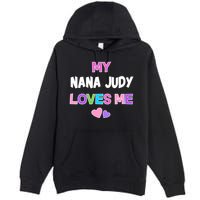 Custom Text You Are Loved Personalized Girly Design Premium Pullover Hoodie