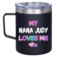 Custom Text You Are Loved Personalized Girly Design 12oz Stainless Steel Coffee Mug