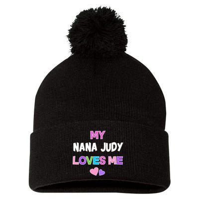 Custom Text You Are Loved Personalized Girly Design Pom Pom 12in Knit Beanie