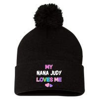 Custom Text You Are Loved Personalized Girly Design Pom Pom 12in Knit Beanie