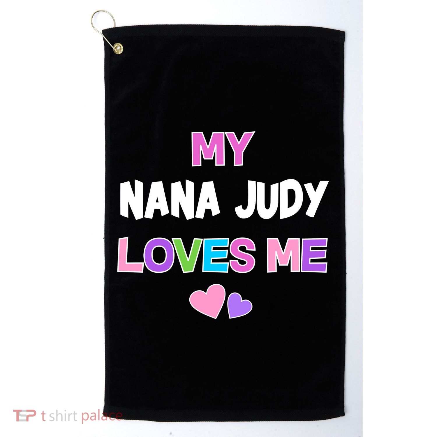 Custom Text You Are Loved Personalized Girly Design Golf Towel