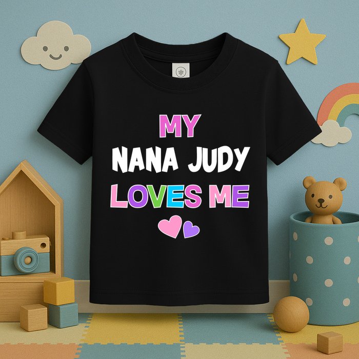 Custom Text You Are Loved Personalized Girly Design Toddler T-Shirt
