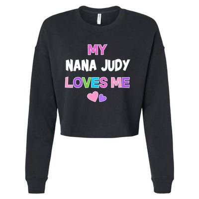 Custom Text You Are Loved Personalized Girly Design Cropped Pullover Crew