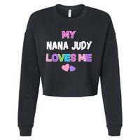Custom Text You Are Loved Personalized Girly Design Cropped Pullover Crew