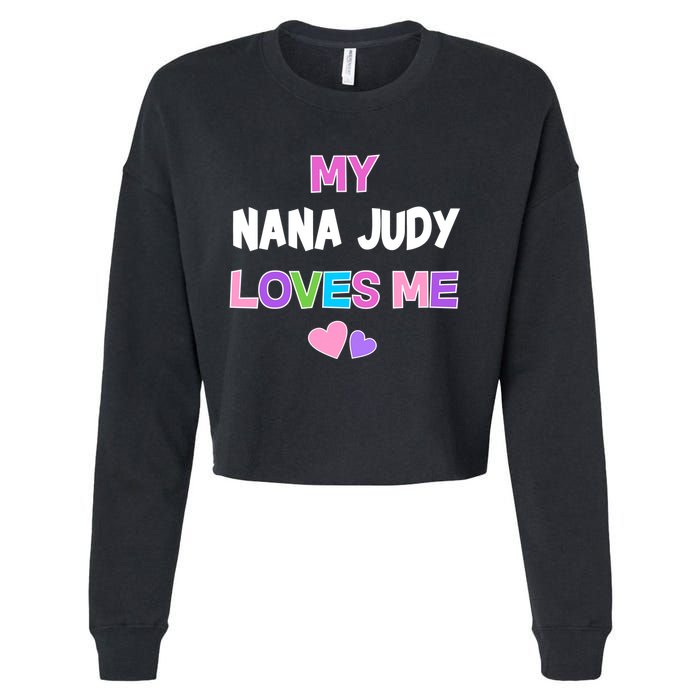 Custom Text You Are Loved Personalized Girly Design Cropped Pullover Crew