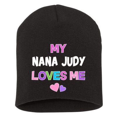 Custom Text You Are Loved Personalized Girly Design Short Acrylic Beanie