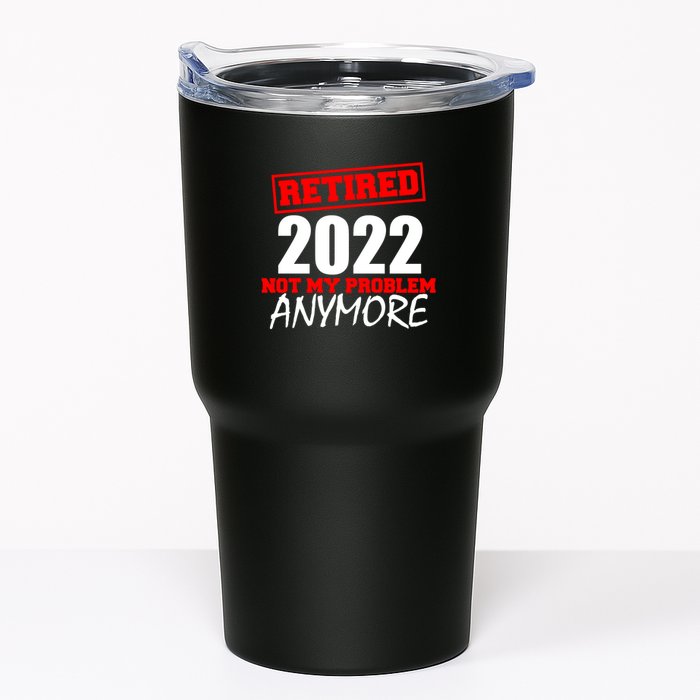 Custom Year Retired Not My Problem Anymore Personalize Tumbler