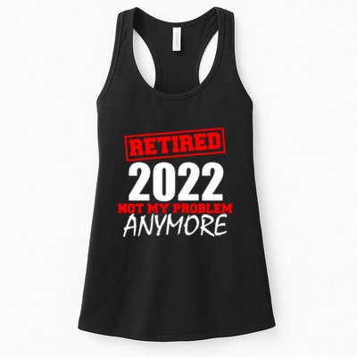 Custom Year Retired Not My Problem Anymore Personalize Womens Tank Top
