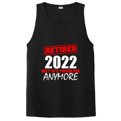 Custom Year Retired Not My Problem Anymore Personalize PosiCharge Competitor Tank