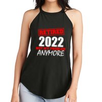 Custom Year Retired Not My Problem Anymore Personalize Women's Perfect Tri Rocker Tank