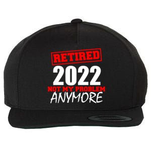 Custom Year Retired Not My Problem Anymore Personalize Wool Snapback Cap