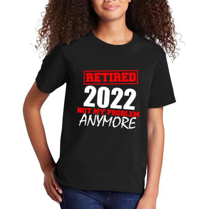 Custom Year Retired Not My Problem Anymore Personalize Kids T-Shirt