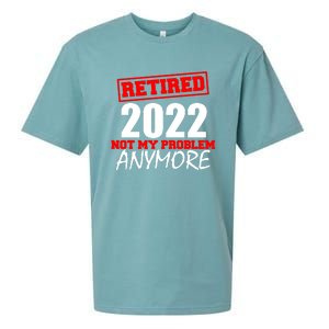 Custom Year Retired Not My Problem Anymore Personalize Sueded Cloud Jersey T-Shirt