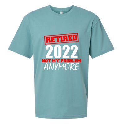 Custom Year Retired Not My Problem Anymore Personalize Sueded Cloud Jersey T-Shirt