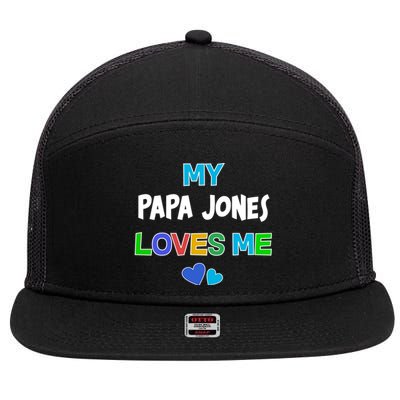 Custom You Are Loved Personalized Boy Design 7 Panel Mesh Trucker Snapback Hat