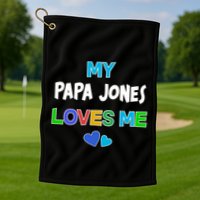 Custom You Are Loved Personalized Boy Design Golf Towel