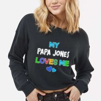 Custom You Are Loved Personalized Boy Design Cropped Pullover Crew