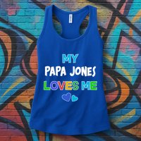 Custom You Are Loved Personalized Boy Design Womens Tank Top