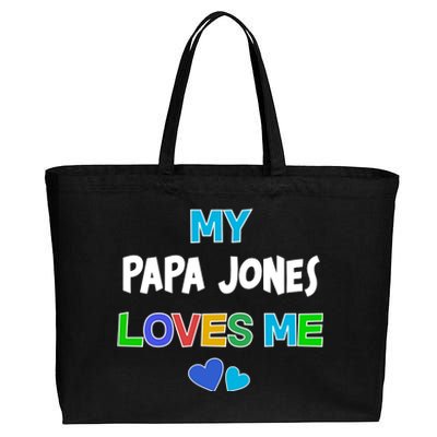 Custom You Are Loved Personalized Boy Design Cotton Canvas Jumbo Tote