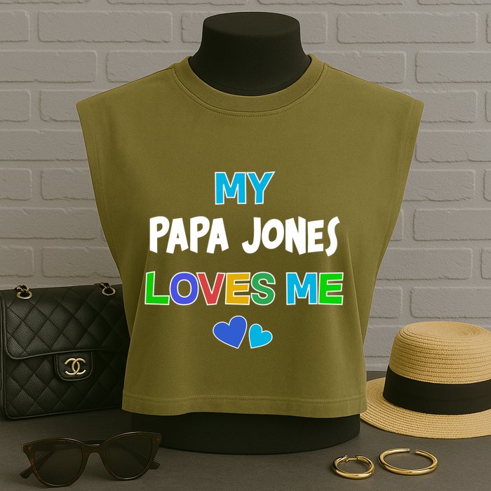 Custom You Are Loved Personalized Boy Design Garment-Dyed Women's Muscle Tee