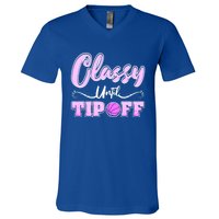 Classy Until Tipoff Basketball Great Gift V-Neck T-Shirt