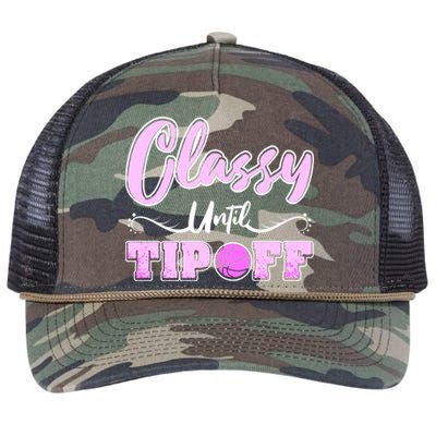 Classy Until Tipoff Basketball Great Gift Retro Rope Trucker Hat Cap