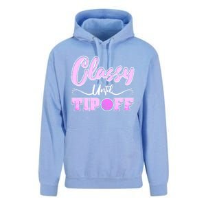 Classy Until Tipoff Basketball Great Gift Unisex Surf Hoodie