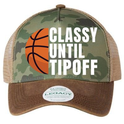 Classy Until Tipoff Funny Basketball Great Gift Legacy Tie Dye Trucker Hat