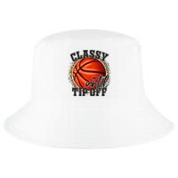 Classy Until Tip Off Funny Basketball Mom Leopard Cool Comfort Performance Bucket Hat