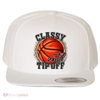 Classy Until Tip Off Funny Basketball Mom Leopard Wool Snapback Cap