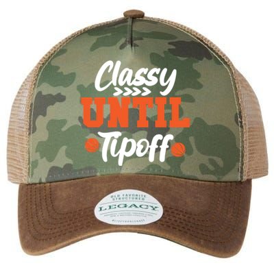 Classy Until Tipoff Basketball Game Funny Gift Legacy Tie Dye Trucker Hat