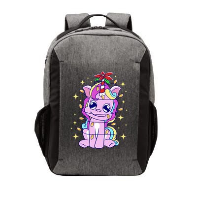 Cute Unicorn Tangled Christmas Lights Stars Rainbow Vector Backpack