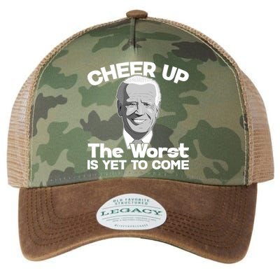 Cheer Up The Worst Is Yet To Come Anti Biden Legacy Tie Dye Trucker Hat