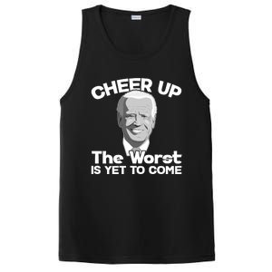 Cheer Up The Worst Is Yet To Come Anti Biden PosiCharge Competitor Tank