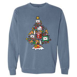 Christmas Ultrasound Tech Holiday Seaon Garment-Dyed Sweatshirt