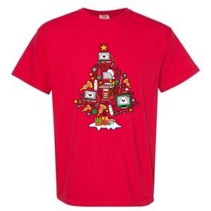 Christmas Ultrasound Tech Holiday Seaon Garment-Dyed Heavyweight T-Shirt