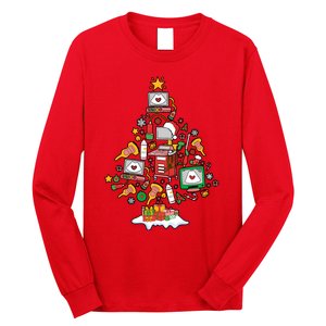 Christmas Ultrasound Tech Holiday Seaon Long Sleeve Shirt