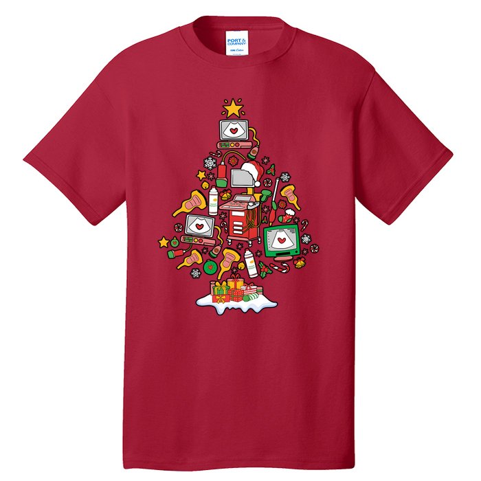 Christmas Ultrasound Tech Holiday Seaon Tall T-Shirt