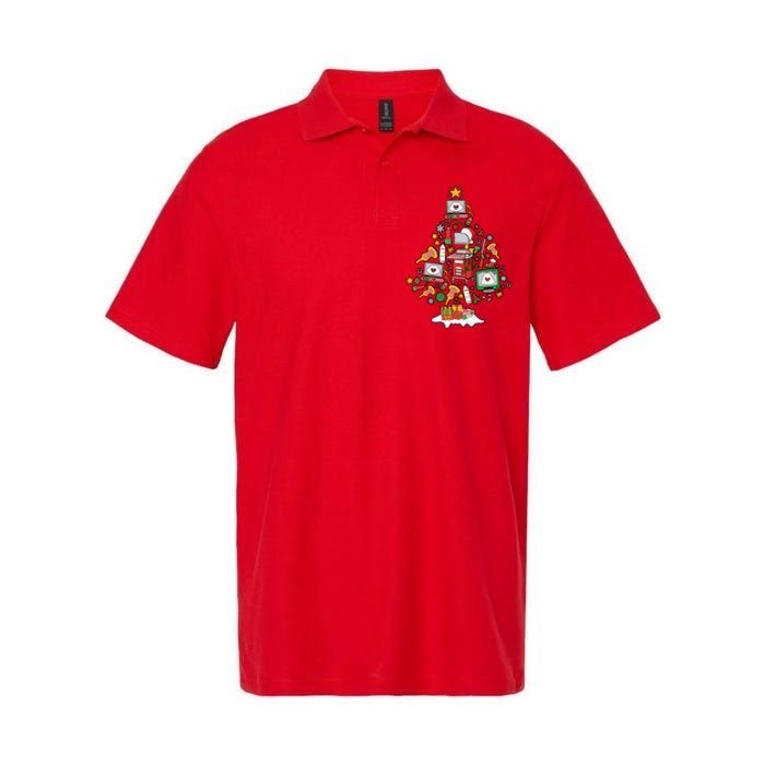 Christmas Ultrasound Tech Holiday Seaon Softstyle Adult Sport Polo