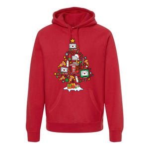 Christmas Ultrasound Tech Holiday Seaon Premium Hoodie