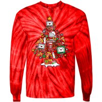 Christmas Ultrasound Tech Holiday Seaon Tie-Dye Long Sleeve Shirt